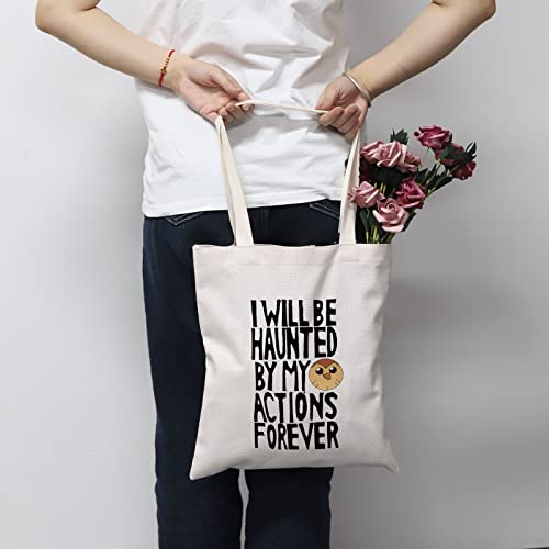 MNIGIU The Owl House Inspired Hooty Tote Bag I Will Be Haunted By My Actions Forever The Owl House Hooty Fan Gift (Actions Tote)