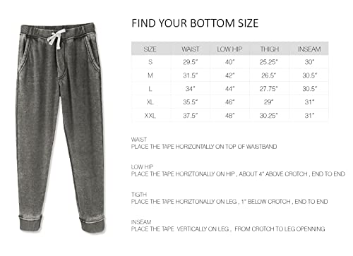 HETHCODE Mens Classic Fit Basic Fleece Closed-Bottom Pocketed Active Sports Joggers Sweatpants Black M