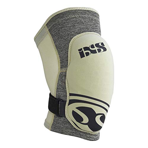 IXS Flow Evo Zip Breathable Moisture- Knee pads (Camel, Small)- Knee Compression Sleeve Support for Men & Women, Wicking Padded Protective Knee Guards, Youth Knee Pads, Knee Protective Gear