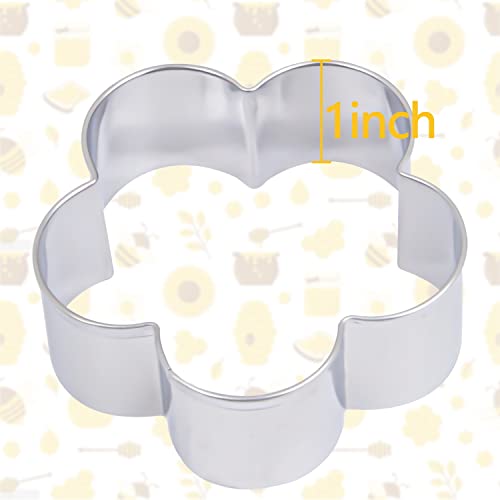 KUKIFUN 6Pack Bee Cookie Cutters Set, Bee,Beehive,Honey Jar,Winnie the Pooh,Flower Shapes Stainless Steel Biscuit Molds for Honey Bee Party Baking Muffins Sandwiches Cake Fondant Birthday Decoration