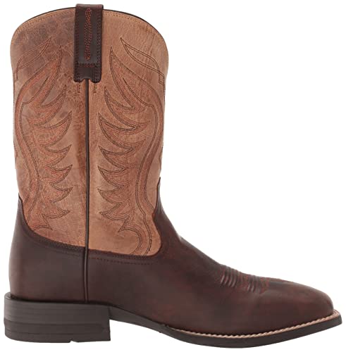 Ariat Mens Amos Western Boot Barley Brown/Tracker Tan 11.5 Wide