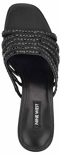 Nine West Women's Frisky Heeled Sandal, Silver 040, 10