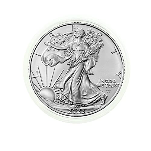 1923 Peace and 2023 Silver Eagle - 100 Year Silver Dollar Set in Deluxe Holders Circulated, Uncirculated