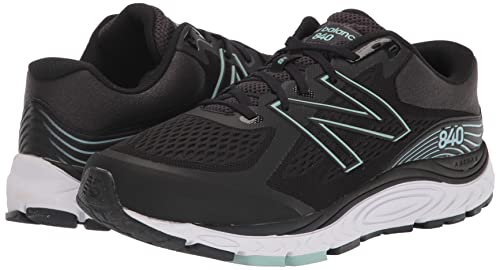 New Balance Women's W840V5 Running Shoe, Black/Storm Blue, 6.5
