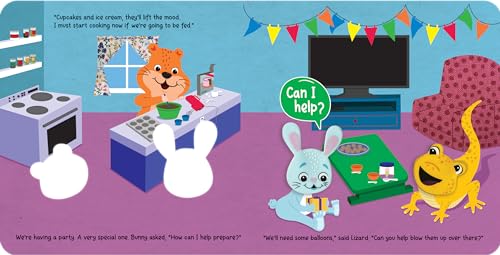 Little Hippo Books Five Partying Pets | Touch and Feel Books for Toddlers | Sound Books | Kid's Books with Sound | Educational Children's Books and Sensory Books