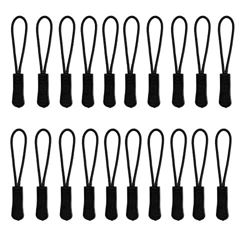 Zipper Pulls Universal Replacement Zipper Pull Zipper Tab Replacement Small Zipper Pulls for Backpack Luggage Clothes Handbag,20 Pieces