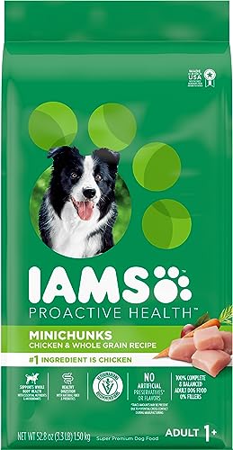 IAMS Proactive Health Minichunks Adult Dry Dog Food with Real Chicken, 3.3 lb. Bag