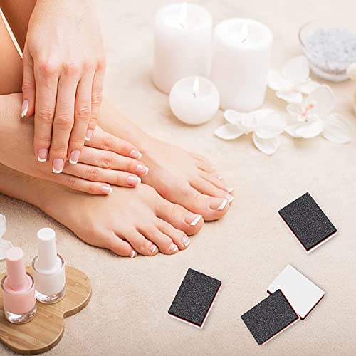 CGBE Nail Buffer Mini Block File 180/100 Grit Sandwich Washable Manicure Tools for Nail Care 50 Pcs (Black-White)