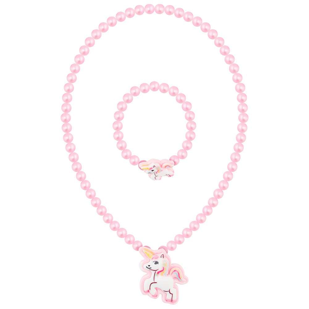 RR ROUND RICH DESIGN Kids Musical Jewelry Box for Girls with Drawer and Jewelry Set with Brave Unicorn - Beautiful Dream Tune Purple