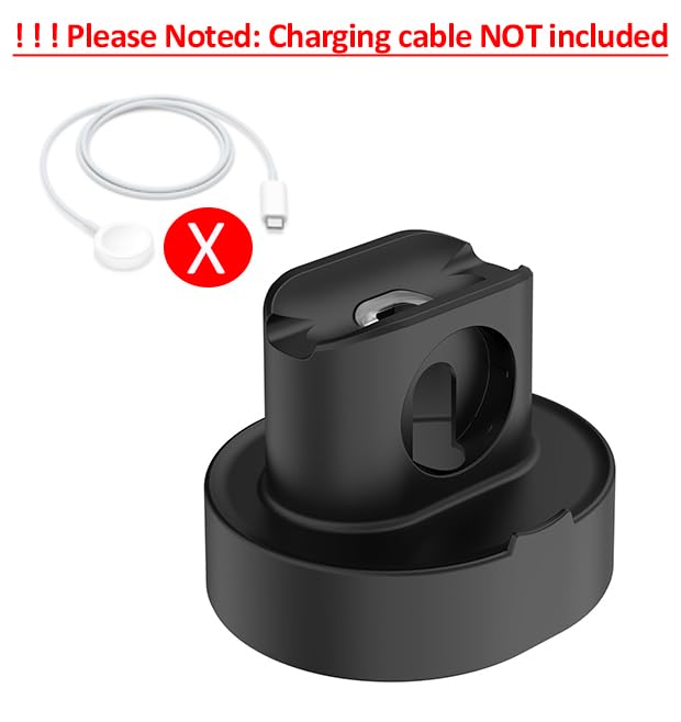 SOKUSIN Stand for Apple Watch Charger - iWatch AirPod 2 in 1 Charging Stand Holder Dock Compatible with Apple Watch Series 10 9 8 Ultra2 Ultra SE2 SE 7 6 5 4 3 2 and AirPods 1/2/3/Pro (Black)