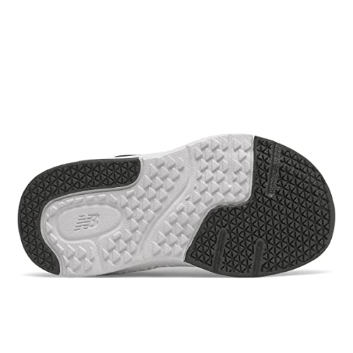 New Balance Unisex Child Dynasoft 545 V1 Hook And Loop Running Shoe, Black/White/Silver Metallic, 8 Wide Toddler US