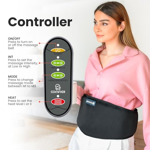 COMFIER Cordless Heating Pad for Back Pain Relief,Lower Back Massaager with Heat, Heat Pads for Back,Cramps,Lumbar,Abdominal,Leg, Arthritic Pain, Father's Day Gifts from Kids