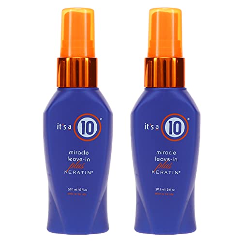 It's a 10 Haircare Miracle Leave-In Plus Keratin, 2 fl. oz. (Pack of 2)