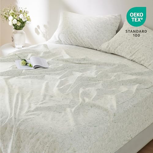 Bedsure Twin Sheet Set with Side Pocket - Soft & Convenient 3PCS Bed Sheet Set, Grey Peachskin Bedsheets Up to 16'', Breathable Resistant to Wrinkle Deep Pocket Sheet, Fade-Resistant, Easy Care
