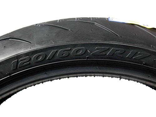 Pirelli Diablo Rosso III Motorcycle Tire Set: 120/60 ZR 17 M/C Front & 150/60 ZR 17 M/C TL Rear- High Performance, Durable for Sport/Street Bikes (2 Pack)