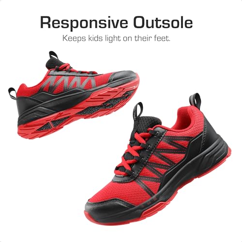 DREAM PAIRS Boys Girls Shoes Kids DuraPlay Tennis Non Slip Athletic Running Walking Lightweight Lace Up Sneakers for Little/Big Kid,Size 11 Little Kid,Blue/Orange,SDRS2401K