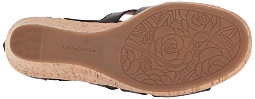 Rockport womens Briah Gladiator Wedge Sandal, New Taupe Nubuck, 7.5 US