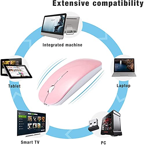 ZERU Rechargeable Bluetooth Mouse Wireless Mouse for Macbook Pro air Bluetooth Wireless Mouse for Laptop PC Computer Mac