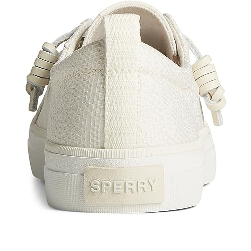 Sperry Women's Crest Vibe Seasonal Sneaker, Bone, 10