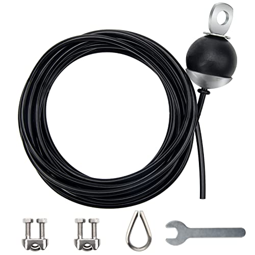 Anglekai Fitness Pulley Cable 79 Inch, Adjustable Home Gym Cable Pulley System Replacement Fitness Cable for Pulley Machine Accessories, Thick 5mm Heavy Duty Pulley Cable for Home Gym(79in)