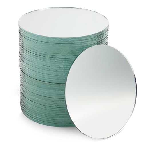Juvale 50-Pack 3-Inch Small Round Mirrors for Crafts - Wall, Table & Art Decor Essentials