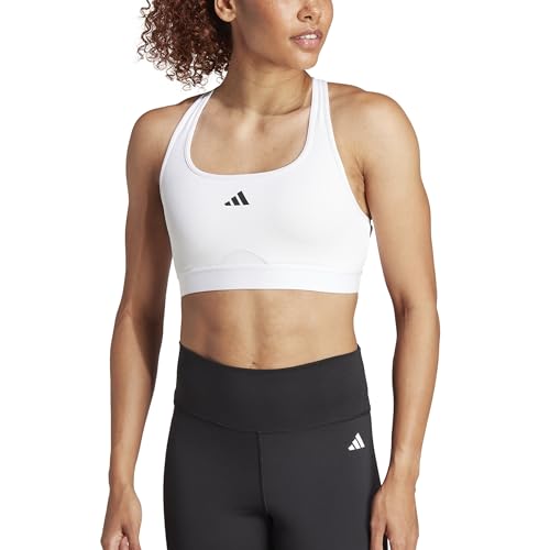 adidas Women's Powerreact Training Medium-Support Bra, Black