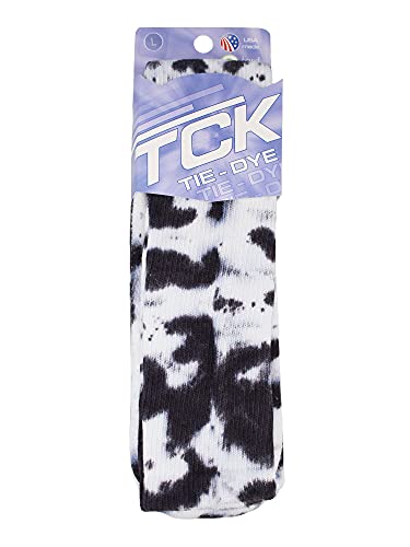 Tie Dye Multisport Tube Socks (Teal/White, Medium)