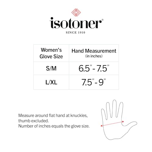 isotoner Women's Spandex Gloves with Chevron and Rib Knit Detail, Touchscreen Compatible Soft Gloves for Women, Features Pull-on Closure, Fleece Lining, Water Repellent, Black, Small/Medium