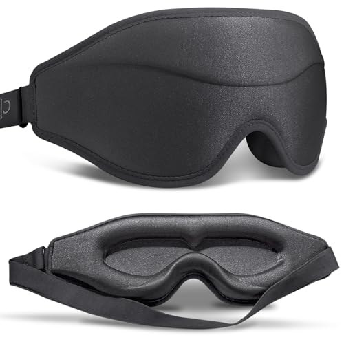 Clbxzwc 3D Advanced Eye Mask for Sleeping, Ultra Delicate Soft Skin Friendly Eye mask,100% Blackout Sleep Eye Mask for Sleep, Eyelash Extension Sleep mask, Sleeping Eye Masks for Men and Women