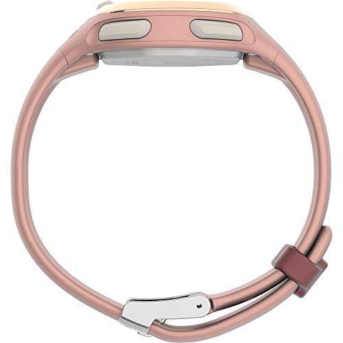 Timex Women's TW5M35000 Ironman Transit 33mm Pink/Rose Gold-Tone Resin Strap Watch