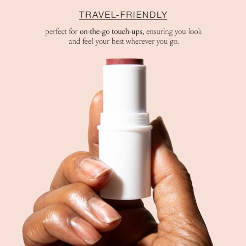 BOOM Beauty Boom Stick Berry: 3-in-1 Cream Blush Stick for Eyes, Lips & Cheek, Long-Wearing Blendable & Building Color Vegan Lipstick Pen for All Skin
