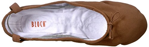 Bloch Women's Dance Men's Pump Split Sole Canvas Ballet Slipper/Shoe, Light Sand, 9