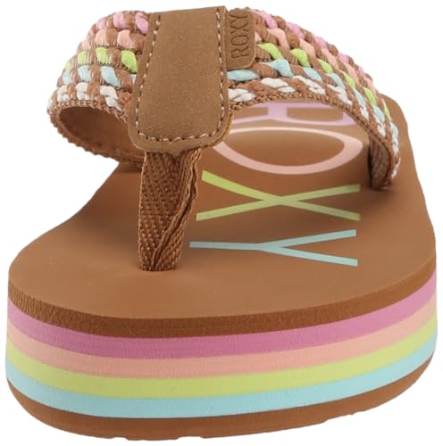 Roxy Girls Rg Chika Chunk Sandals Flip-Flop, Multi 1 241, 11 Little Kid