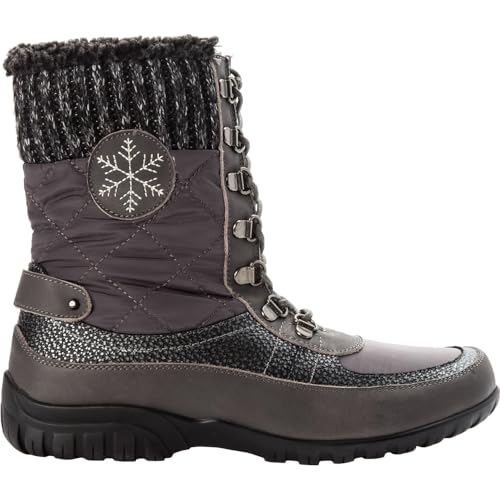 Propét Women's Delaney Frost Boot, Black, 07 2E US