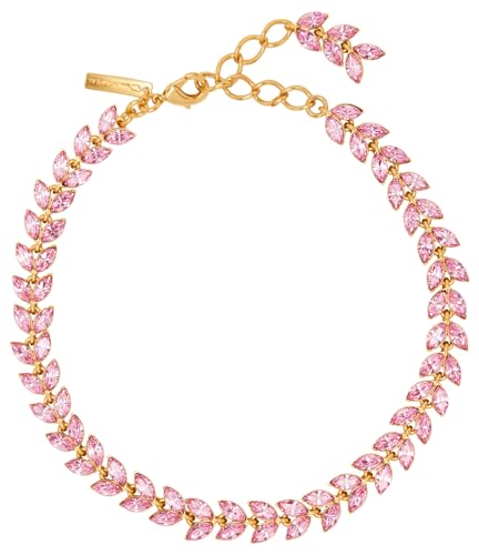 Oscar de la Renta, Crystal Leaves Necklace, Rose