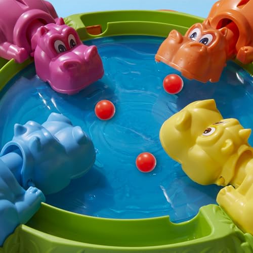 Hungry Hungry Hippos Game for Preschoolers | Instant Marble Relaunch, Easy Set-Up & Storage| Ages 4 and Up | 2 to 4 Players | Kids Games