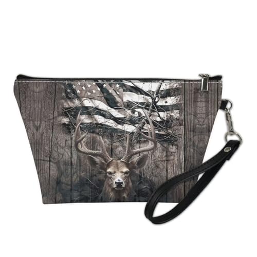 Poceacles Funny Sloth Print Makeup Bag Leather Waterproof Portable Toiletry Pouch Cosmetic Bag Daily Use Storage, Makeup Bag Organizer Travel Essentials for Women Gift