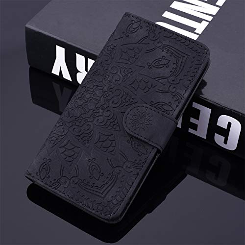 YBFJCE for iPhone 14 Plus Case, Wallet Case for iPhone 14 Plus, Protective PU Leather Shockproof Dropproof Flip Phone Shell, Magnetic Kickstand Card Slots Cover for iPhone 14 Plus, Black