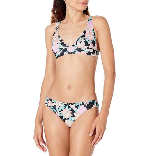 Billabong Women's Standard Classic Lowrider Bikini Bottom, Black Multi 1
