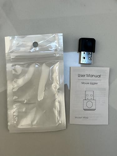 Mouse Jiggler,Undetectable Mouse Mover Jiggler Automatic Mouse Mover Wiggler USB Port for Computer Laptop,Simulate Mouse Movement to Keep Computer Awaking,Plug and Play
