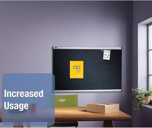 Quartet Bulletin Board, 3' x 2', Embossed, Hi-Density Foam, Aluminum Frame (B343A)