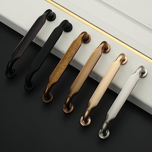 Asidrama 6 Pack 12.6 Inch(320mm) Antique Brass Kitchen Cabinet Handles, Cabinet Pulls Kitchen Cabinet Hardware for Cupboard Drawer Pulls