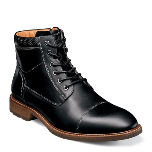 Florsheim Mens Chalet Cap Toe Boots Brown Crazy Horse 13 Medium