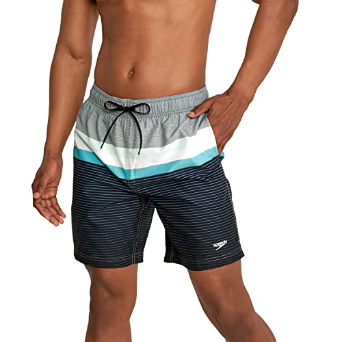 Speedo Men's Swim Trunk Mid Length Redondo Stripe