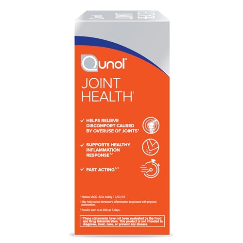 Qunol 5-in-1 Joint Support Supplement, Fast Acting, One Pill Dose, Support Healthy Inflammation Response & Discomfort Caused by Overuse of Joints, Alternative to Glucosamine Chondroitin MSM, 45 Count