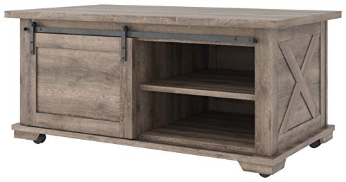 Signature Design by Ashley Arlenbry Rustic Farmhouse Coffee Table, Grayish Brown