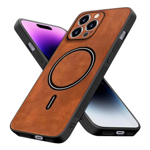 Luhuanx Case for iPhone 15 PRO MAX,Designed for iPhone 15 PRO MAX Case, for Apple 15 Pro Max Phone Cover with Phone Protector-Dark Brown