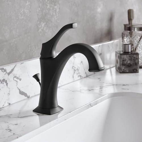KRAUS KBF-1201BG Arlo Single Handle Basin Bathroom Faucet with Lift Rod Drain and Deck Plate, Brushed Gold (2-Pack)