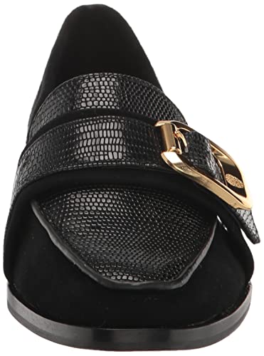 Vince Camuto Women's Footwear Women's Cenkanda Buckle Loafer Flat, Root Beer, 10