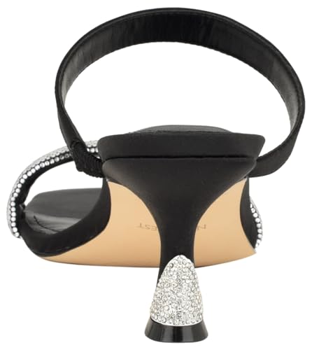 Nine West Women's SHIMME Heeled Sandal, Silver 040, 10